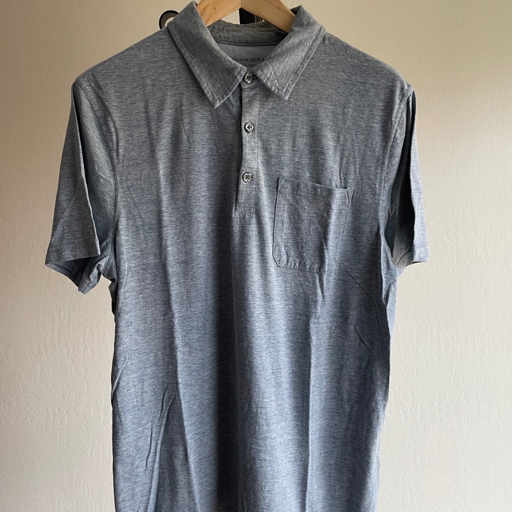 Men's Banana Republic 'Vintage T' Polo, Size L (runs small)